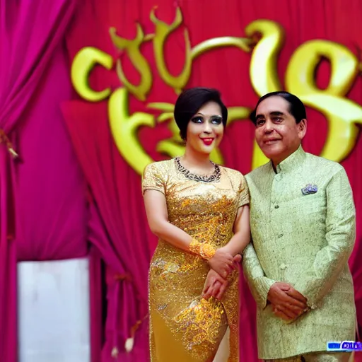 Image similar to Prayuth as a ladyboy in Thailand, high quality, photo