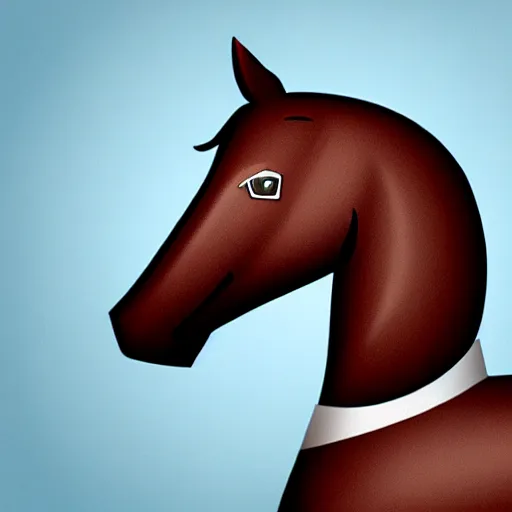 Image similar to an antropomorphic horse wearing a suit smoking a cigar