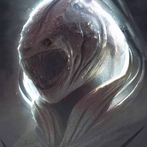 Image similar to wulf alien, highly detailed, digital painting, artstation, concept art, smooth, sharp focus, portrait by greg rutkowski