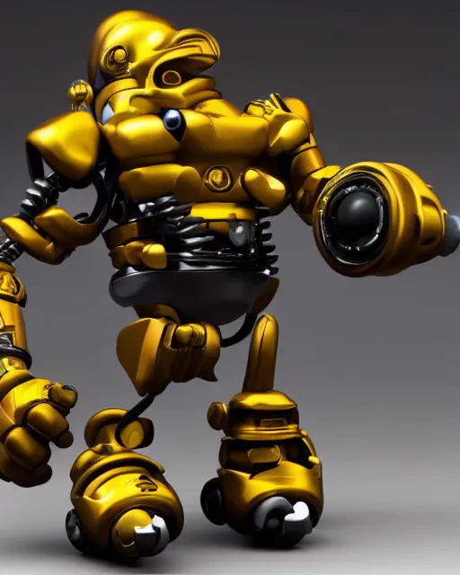 Prompt: wario bionicle, product photo, studio lighting