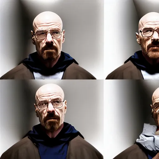 Prompt: upside directional down of walter white