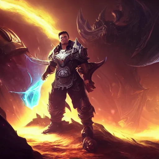 Image similar to portrait of elon musk as a spellcaster, league of legends amazing splashscreen artwork, gears of war, splash art, natural light, elegant, photorealistic facial features, intricate, fantasy, detailed face, atmospheric lighting, anamorphic lens flare, cinematic lighting, league of legends splash art, hd wallpaper, ultra high details by greg rutkowski