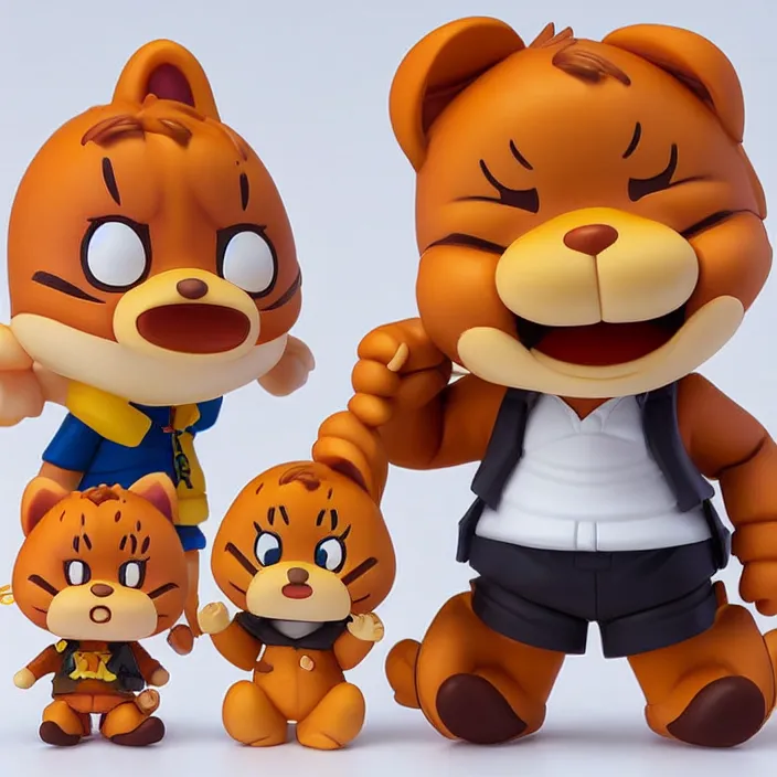 Image similar to Garfield, An anime Nendoroid of Garfield, figurine, detailed product photo