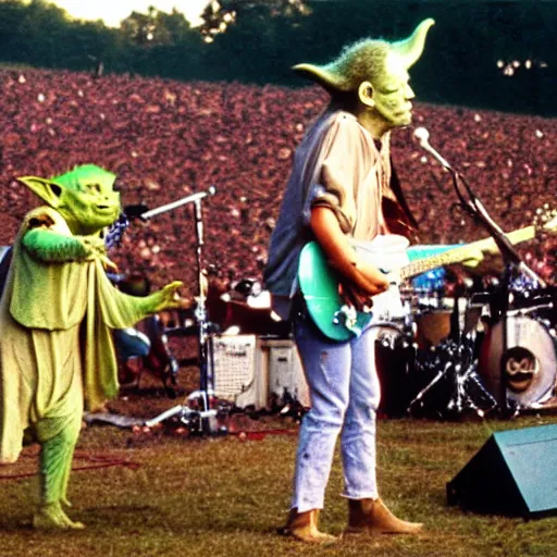 Image similar to Yoda Performing at Woodstock with The Grateful Dead