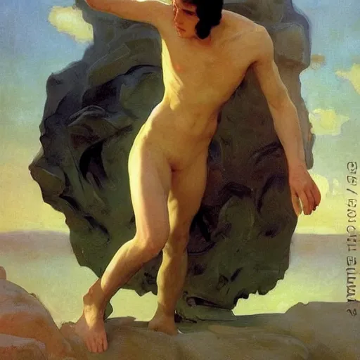 Image similar to dreamy landscape. science fiction. cinematic sci - fi scene. symmetry. accurate anatomy. science fiction theme with lightning. epic. art by john singer sargent - akira toriyama - joaquin sorolla - adolphe bouguereau