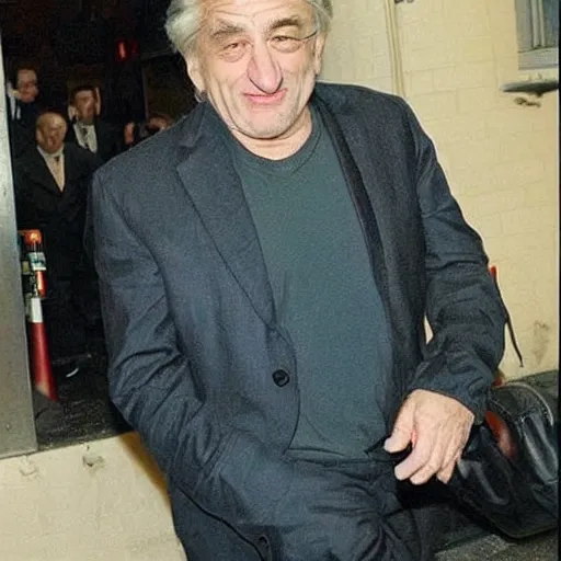 Prompt: robert de niro as the troll face trololol