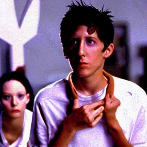 Prompt: still from (2001) Donnie Darko film