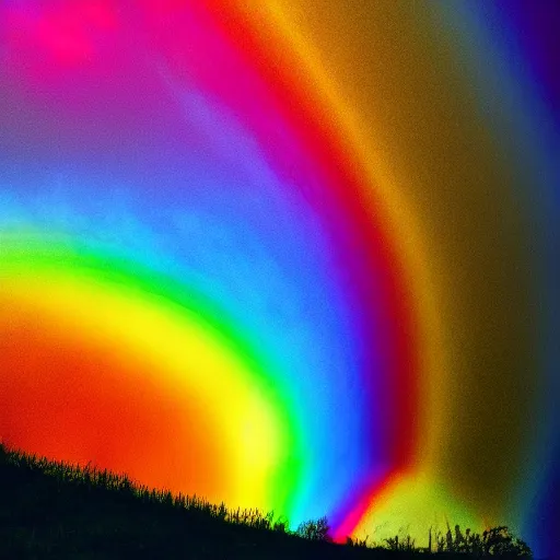 Prompt: a rainbow