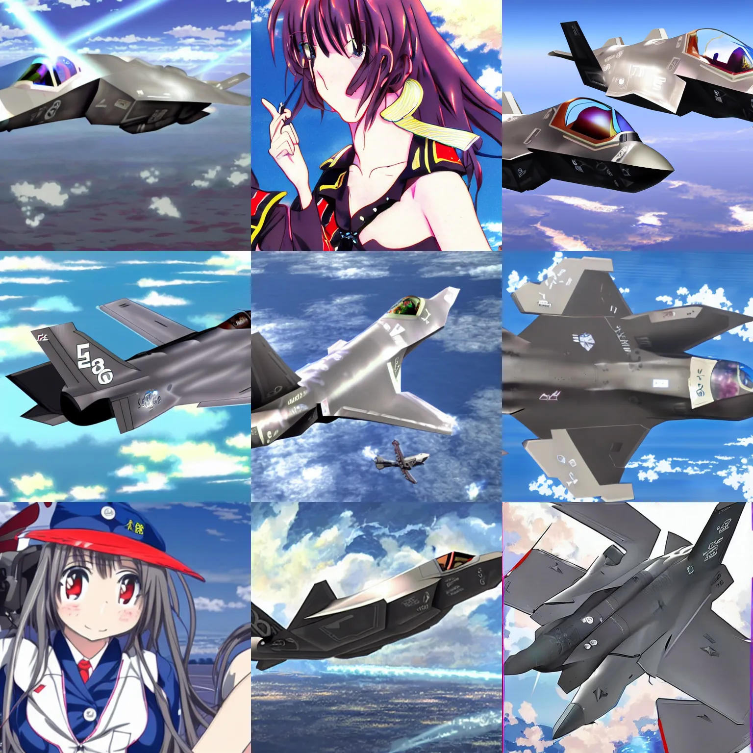 Prompt: anime of f - 3 5 chan