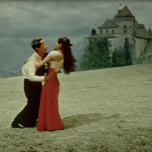 Image similar to waltzing with a potato, beautiful beautiful beautiful beautiful matte painting