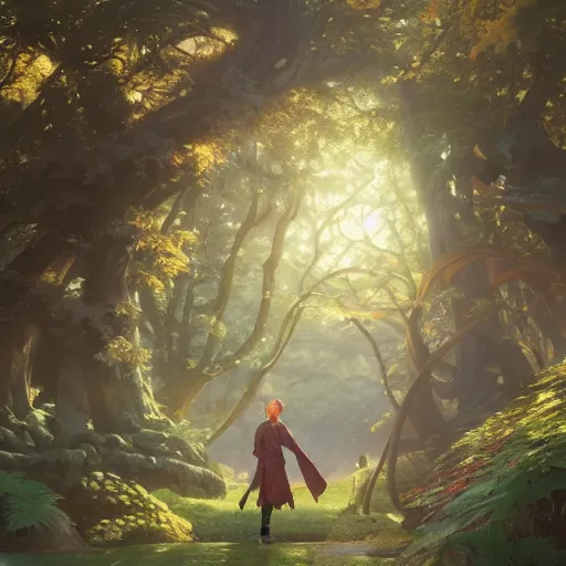 Image similar to a japanese park, highly detailed vfx portrait, unreal engine, greg rutkowski, loish, rhads, caspar david friedrich, makoto shinkai and lois van baarle, ilya kuvshinov, rossdraws, elegent, tom bagshaw, alphonse mucha, global illumination, detailed and intricate environment.