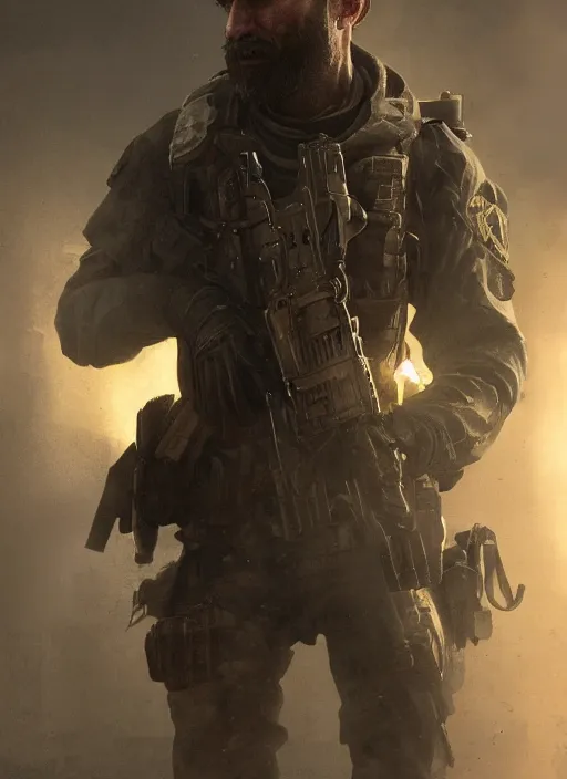 Image similar to a photorealistic dramatic hyperrealistic full frame render of call of duty modern warfare ghost character by wlop, greg rutkowski, alphonse mucha, beautiful dynamic dramatic dark moody lighting, shadows, cinematic atmosphere, artstation, concept design art, octane render, 8 k