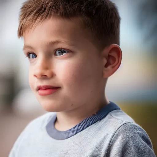 Image similar to portrait photo still of real life finn 8 k, 8 5 mm f 1. 8