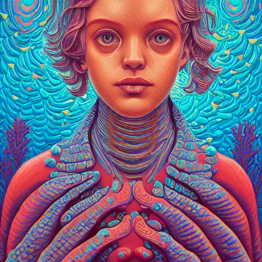 Prompt: a coral reef by casey weldon and martine johana, rich colors, intricate, elegant, highly detailed, centered, digital painting, artstation, concept art, smooth, sharp focus, illustration