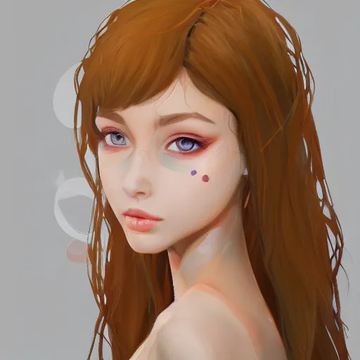 Image similar to a beautiful girl https://www.artstation.com/smartist