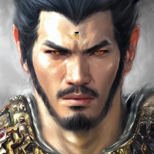 Image similar to King from Tekken, closeup character portrait art by Donato Giancola, Craig Mullins, digital art, trending on artstation