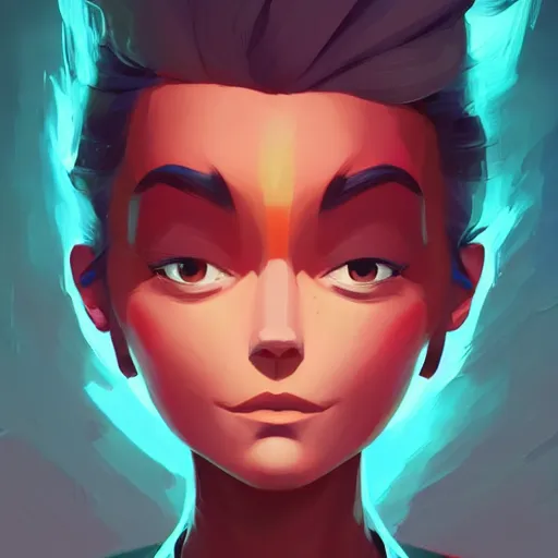 Image similar to face icon stylized minimalist comic - con, loftis, cory behance hd by jesper ejsing, by rhads, makoto shinkai and lois van baarle, ilya kuvshinov, rossdraws global illumination