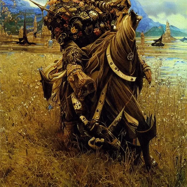 Image similar to fantasy art, an ultrafine detailed painting, academic art, elegant, by pavel korin, viktor vasnetsov