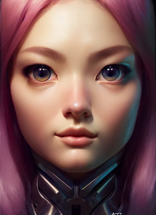 Prompt: rtx pixar | the face of beautiful intense soft crisp catgirl cyborg | an ultrafine hyperrealistic polished illustration by artgerm and mucha and feng zhu and beeple : : intricate linework, hi - fructose, final fantasy, octane render, global illumination, radiant light, intricate environment, sharp focus