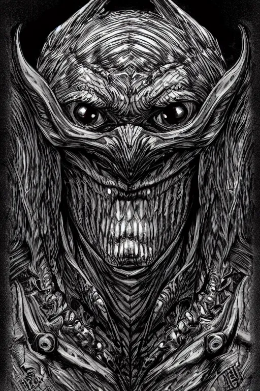 Prompt: goblin, symmetrical, highly detailed, digital art, sharp focus, trending on art station, kentaro miura manga art style