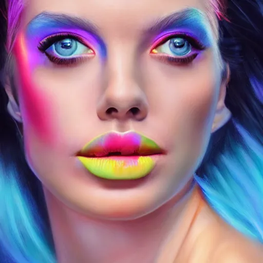 Prompt: hyperrealistic oil painting of electric woman, cute - fine - face, pretty face, oil slick hair, realistic shaded perfect face, extremely fine details, realistic shaded lighting, dynamic background, artgerm, 8 k ultra realistic, highly detailed, art by joi rudin