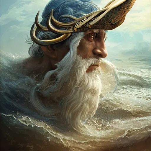 Image similar to poseidon,, ornate, ultradetailed, digital art, irina french, heraldo ortega, mandy jurgens, golden ratio, art canvas, award winning, masterpiece trending on artstation 8 k 1 5 0 mpx