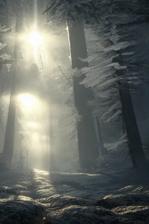 Image similar to a beautiful print on paper, 8 k, frostbite 3 engine, cryengine, dof, trending on artstation, art by robert gibbings 1 9 3 4, crepuscular ray