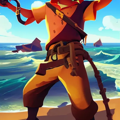 Image similar to painting treasure on sea of thieves game smooth median photoshop filter cutout vector, behance hd by jesper ejsing, by rhads, makoto shinkai and lois van baarle, ilya kuvshinov, rossdraws global illumination