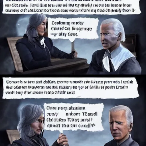 Image similar to joe biden stealing in skyrim game