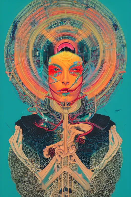 Image similar to portrait of godel's incompleteness theorem, by tristan eaton, victo ngai, peter mohrbacher, artgerm,