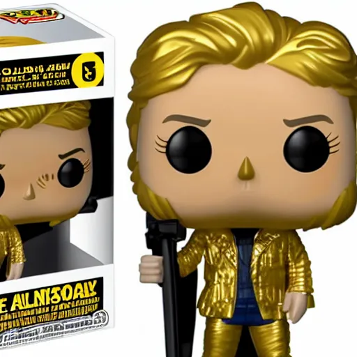 Image similar to golden funko pop, product image, ebay listing