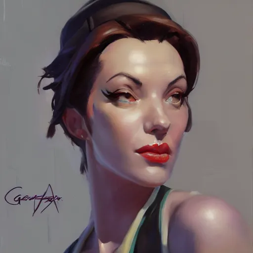 greg manchess portrait painting of faye valentine as | Stable Diffusion ...