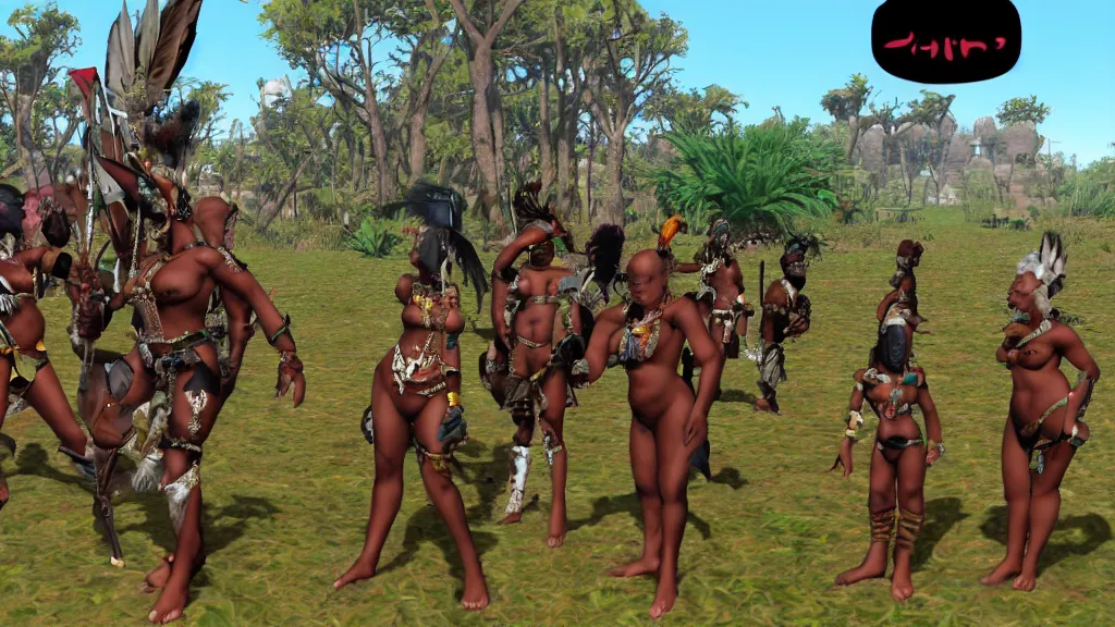 Prompt: Screenshot from a 2chan style imageboard in the kingdom of Zulu, screenshot