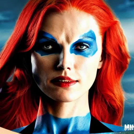 Image similar to Mystique in X-Men movies