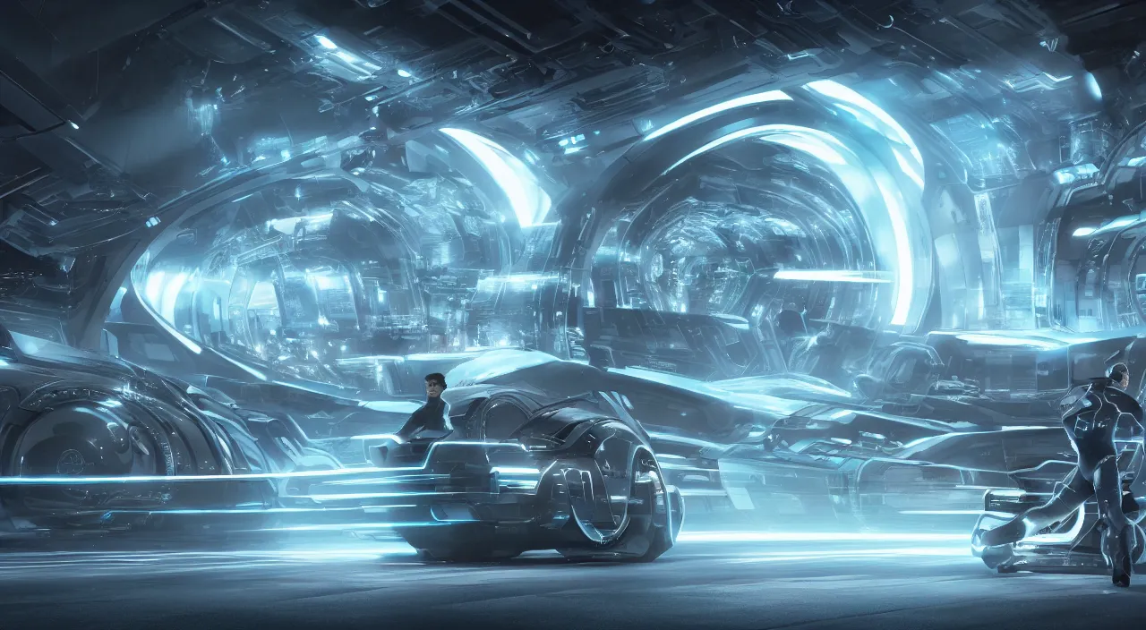 Image similar to concept art from tron and black mirror, futuristic, ultra realistic, concept art, intricate details, highly detailed, photorealistic, octane render, 8 k