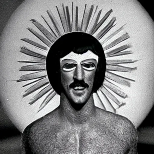 Image similar to sonny bono as the sun with a face photo