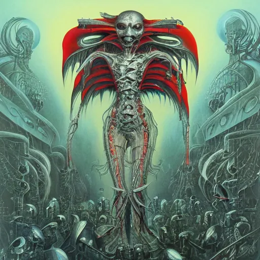 Prompt: album cover art, by mark ryden, by peter andrew jones, by hr giger, hd, hyper detailed, 4 k