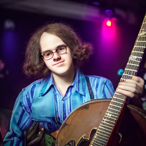 Image similar to teenage Benjamin Franklin at a mid-90s rock concert, XF IQ4, 150MP, 50mm, F1.4, ISO 200, 1/160s, natural light, Adobe Photoshop, Adobe Lightroom, photolab, Affinity Photo, PhotoDirector 365