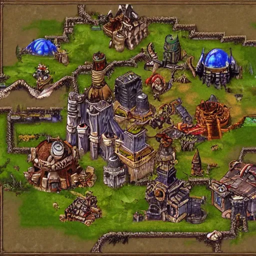 Image similar to warcraft 2 map isometric