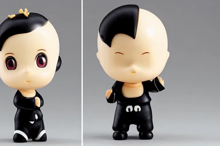 Image similar to hijikata toushirou, kewpie, anime, short black hair