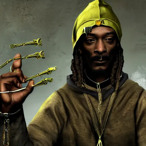 Image similar to snoop dogg in skyrim