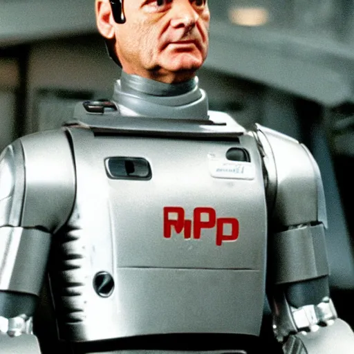 Image similar to bill murray as robocop