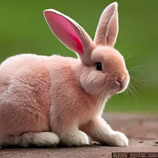 Image similar to extremely cute pink bunny national geographic