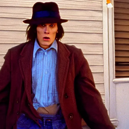 Image similar to Live Action Still of Jerma in Benny and Joon, real life, hyperrealistic, ultra realistic, realistic, highly detailed, epic, HD quality, 8k resolution, body and headshot, film still