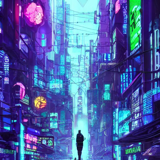 Image similar to high detailed humanized hamster in a cyberpunk rainy city at night by josan gonzalez, purple and blue neons, unreal engine, high quality, 4 k, uhd, trending on artstation, wires, blade runner vibes, ghost in the shell, akira, dorohedoro