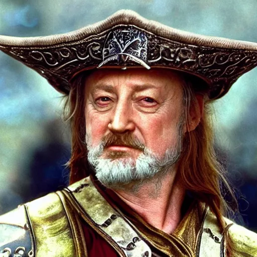 Image similar to theoden king of rohan wearing sombrero