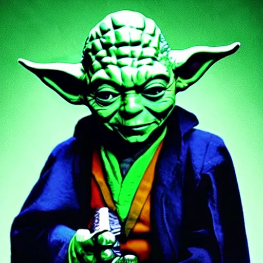 Image similar to Yoda as The Joker