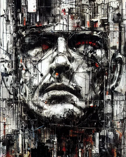 Image similar to photo of lieutenant columbo as a cyborg, advanced technology, cyberpunk, city, scifi, moody, atmosphere, 8 k high definition, insanely detailed, intricate, by guy denning, mark brooks