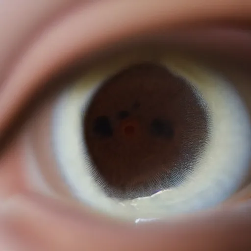 Prompt: an eye with three pupils