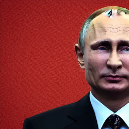 Prompt: Vladimir Putin, placed in a skewer